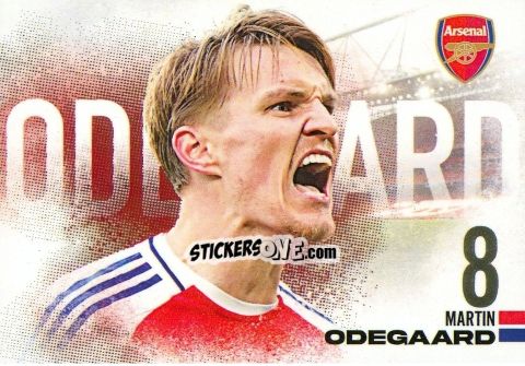 Sticker Martin Odegaard - Arsenal FX 2024-2025
 n. AFXL09 - Futera