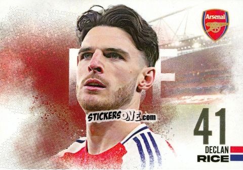 Cromo Declan Rice - Arsenal FX 2024-2025
 n. AFXL11 - Futera