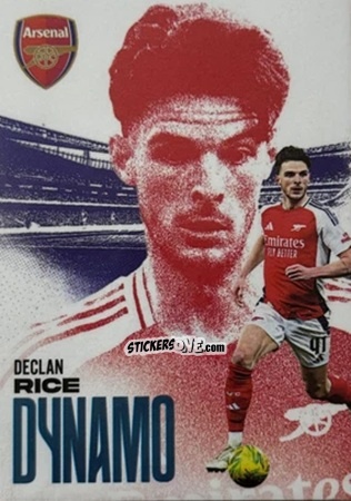 Cromo Declan Rice - Arsenal FX 2024-2025
 n. ADN08 - Futera