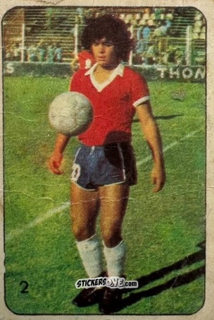Sticker Diego Maradona - Super Futbol 1979 n. 2 - Industria Argentina (Crack)
