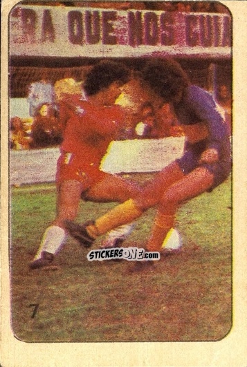Sticker  Diego Maradona  - Super Futbol 1979 n. 7 - Industria Argentina (Crack)
