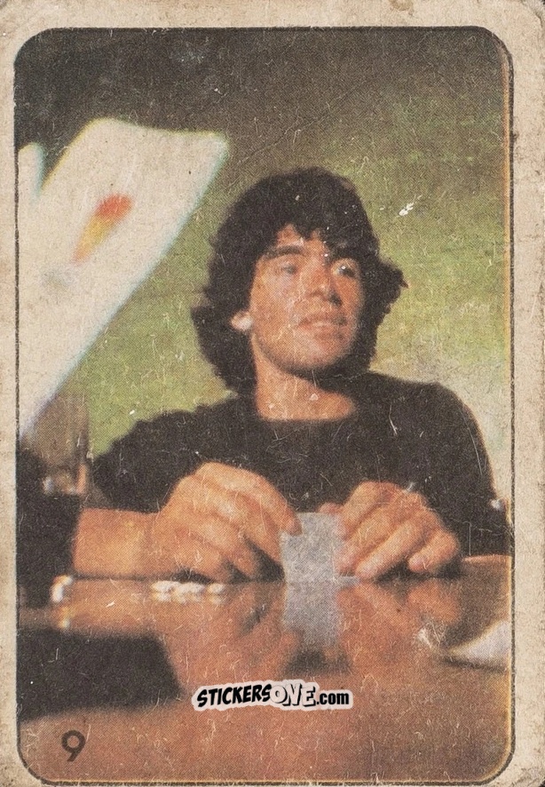 Figurina Diego Maradona - Super Futbol 1979 n. 9 - Industria Argentina (Crack)