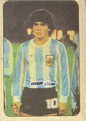 Figurina  Diego Maradona  - Super Futbol 1979 n. 15 - Industria Argentina (Crack)