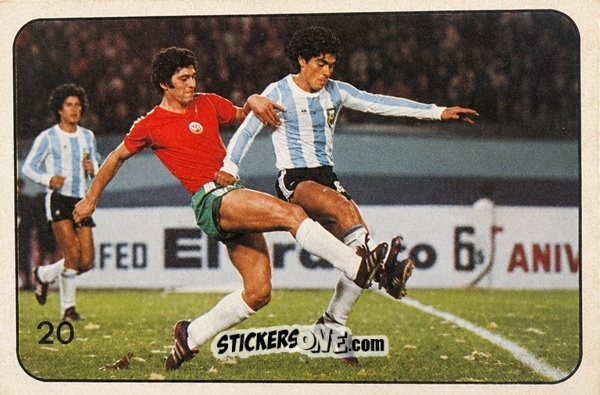 Figurina Diego Maradona - Super Futbol 1979 n. 20 - Industria Argentina (Crack)