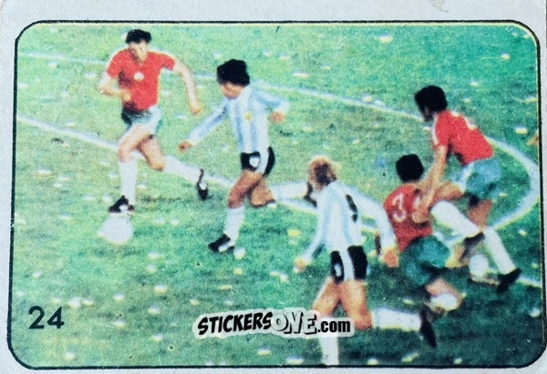 Figurina Diego Maradona - Super Futbol 1979 n. 24 - Industria Argentina (Crack)