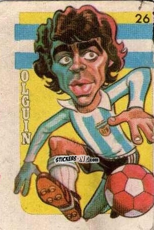 Cromo  Olguin  - Super Futbol 1979 n. 26 - Industria Argentina (Crack)