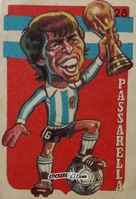 Cromo Passarella - Super Futbol 1979 n. 28 - Industria Argentina (Crack)