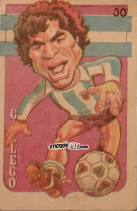 Figurina  Gallego  - Super Futbol 1979 n. 30 - Industria Argentina (Crack)