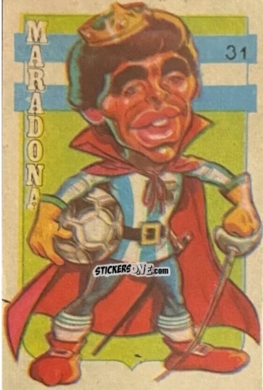 Figurina  Maradona  - Super Futbol 1979 n. 31 - Industria Argentina (Crack)