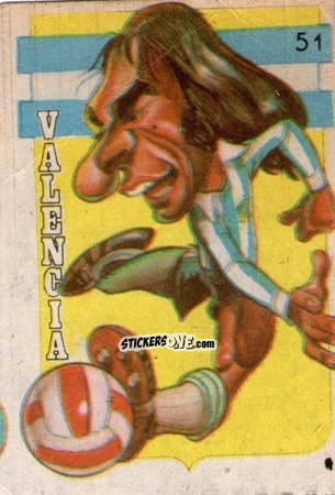 Figurina  Valencia  - Super Futbol 1979 n. 51 - Industria Argentina (Crack)