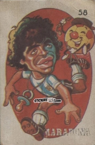 Figurina  Maradona  - Super Futbol 1979 n. 58 - Industria Argentina (Crack)