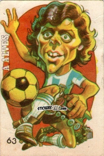 Sticker Alves - Super Futbol 1979 n. 63 - Industria Argentina (Crack)