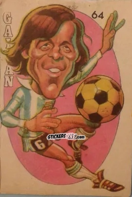 Figurina Gaitan - Super Futbol 1979 n. 64 - Industria Argentina (Crack)