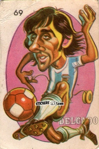 Figurina  Delgado  - Super Futbol 1979 n. 69 - Industria Argentina (Crack)