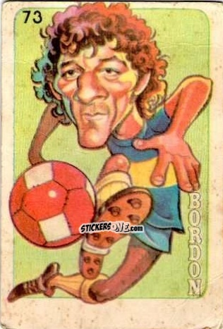 Cromo  Bordon  - Super Futbol 1979 n. 73 - Industria Argentina (Crack)