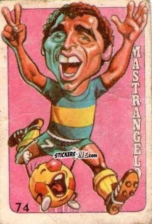 Cromo  Mastrangelo  - Super Futbol 1979 n. 74 - Industria Argentina (Crack)