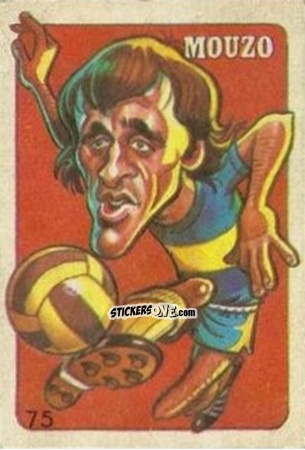 Cromo  Mouzo  - Super Futbol 1979 n. 75 - Industria Argentina (Crack)