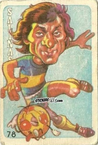 Cromo  Salinas  - Super Futbol 1979 n. 78 - Industria Argentina (Crack)