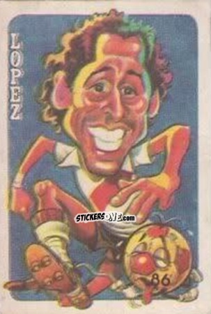 Cromo  Juan Jose Lopez  - Super Futbol 1979 n. 86 - Industria Argentina (Crack)
