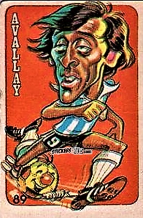 Figurina  Avallay  - Super Futbol 1979 n. 89 - Industria Argentina (Crack)