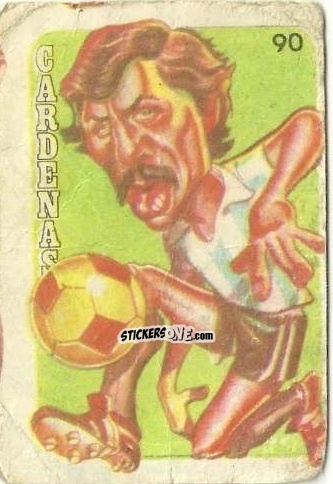 Cromo  Cardenas  - Super Futbol 1979 n. 90 - Industria Argentina (Crack)