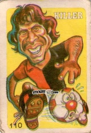 Figurina  Daniel Killer  - Super Futbol 1979 n. 110 - Industria Argentina (Crack)