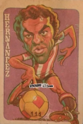 Figurina  Hernandez  - Super Futbol 1979 n. 111 - Industria Argentina (Crack)