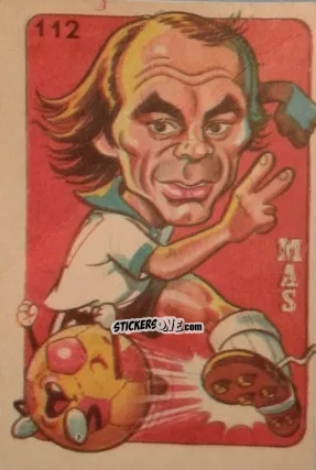 Cromo  Oscar Mas  - Super Futbol 1979 n. 112 - Industria Argentina (Crack)