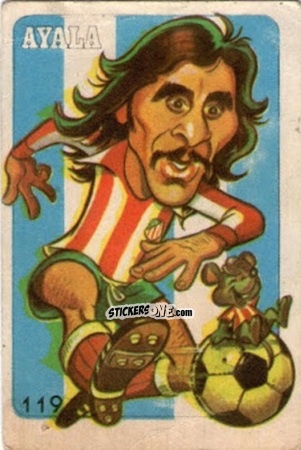 Cromo  Ayala  - Super Futbol 1979 n. 119 - Industria Argentina (Crack)
