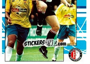 Cromo Peter van Vossen in game - Feyenoord 1999-2000 - Panini