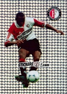 Cromo Ellery Cairo in action - Feyenoord 1999-2000 - Panini