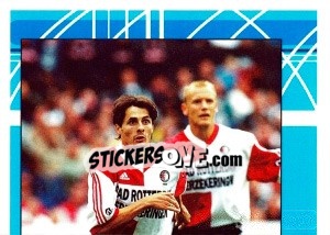 Sticker Kees van Wonderen in game - Feyenoord 1999-2000 n. 22 - Panini