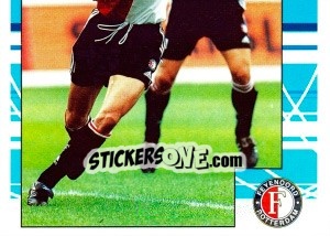 Sticker Kees van Wonderen in game - Feyenoord 1999-2000 - Panini