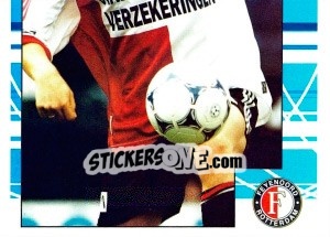 Cromo Tomasz Rzasa in game - Feyenoord 1999-2000 - Panini