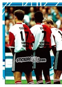 Cromo Jon Dahl Tomasson in game - Feyenoord 1999-2000 - Panini
