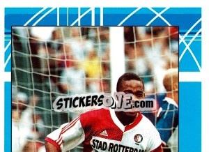 Sticker Bonaventure Kalou in game - Feyenoord 1999-2000 - Panini