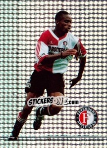 Cromo Bonaventure Kalou in action - Feyenoord 1999-2000 - Panini