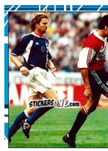 Sticker Julio Ricardo Cruz in game - Feyenoord 1999-2000 - Panini