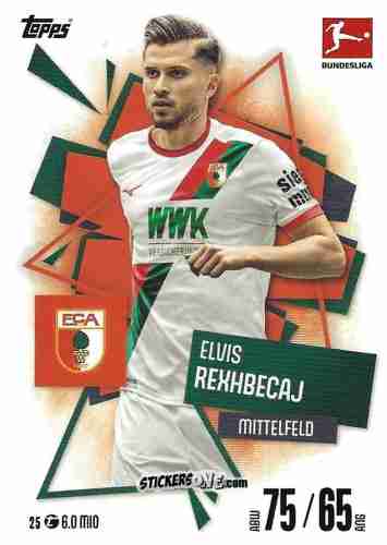 Figurina Elvis Rexhbeçaj - German Fussball Bundesliga 2025-2026. Match Attax n. 25 - Topps