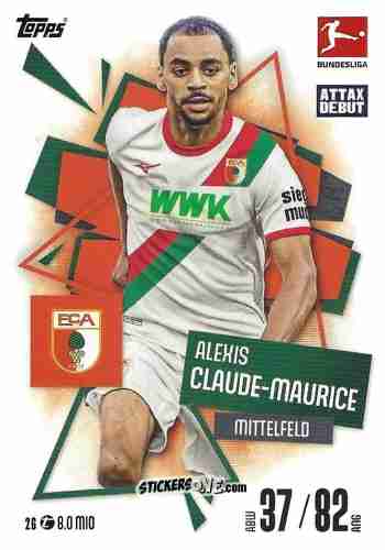 Cromo Alexis Claude-Maurice - German Fussball Bundesliga 2025-2026. Match Attax n. 26 - Topps