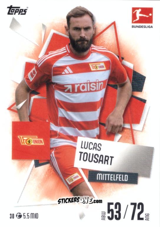 Cromo Lucas Tousart - German Fussball Bundesliga 2025-2026. Match Attax n. 30 - Topps