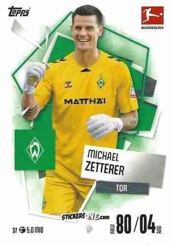 Figurina Michael Zetterer - German Fussball Bundesliga 2025-2026. Match Attax n. 37 - Topps