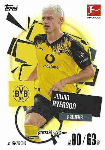 Figurina Julian Ryerson - German Fussball Bundesliga 2025-2026. Match Attax n. 47 - Topps