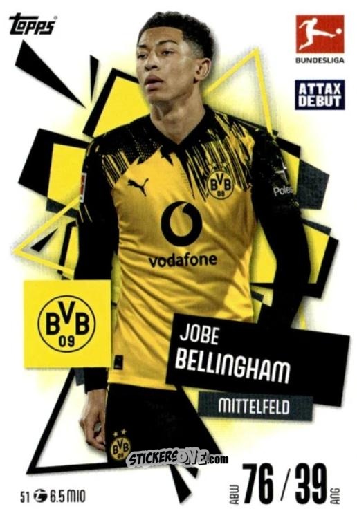 Figurina Jobe Bellingham - German Fussball Bundesliga 2025-2026. Match Attax n. 51 - Topps