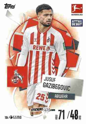 Figurina Jusuf Gazibegović - German Fussball Bundesliga 2025-2026. Match Attax n. 104 - Topps