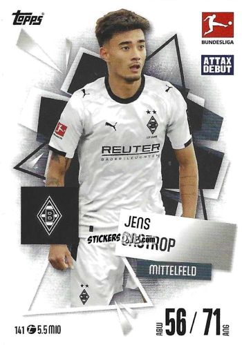 Figurina Jens Castrop - German Fussball Bundesliga 2025-2026. Match Attax n. 141 - Topps