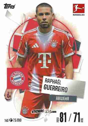 Cromo Raphaël Guerreiro - German Fussball Bundesliga 2025-2026. Match Attax n. 145 - Topps