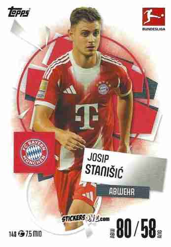 Cromo Josip Stanišić - German Fussball Bundesliga 2025-2026. Match Attax n. 148 - Topps