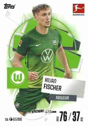 Cromo Kilian Fischer - German Fussball Bundesliga 2025-2026. Match Attax n. 174 - Topps