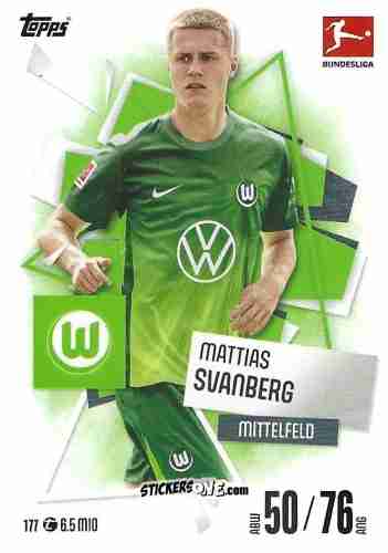 Cromo Mattias Svanberg - German Fussball Bundesliga 2025-2026. Match Attax n. 177 - Topps